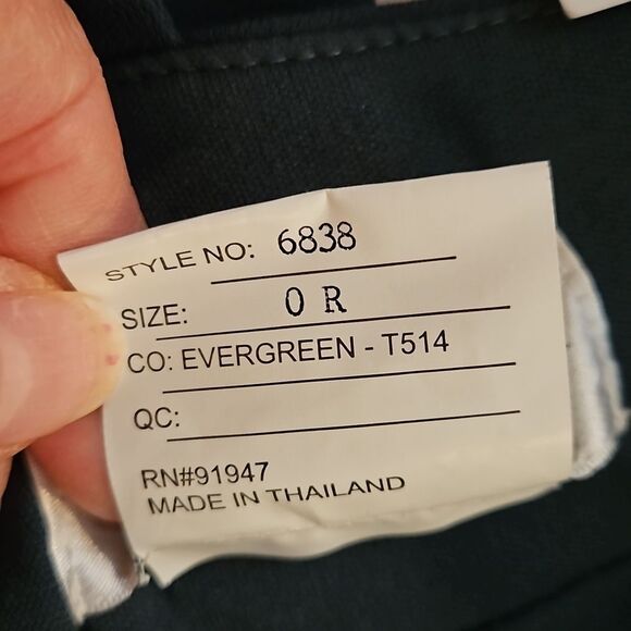 NWT After Six Evergreen Crepe V notched Bodice Maxi gown size 0 - Picture 9 of 12